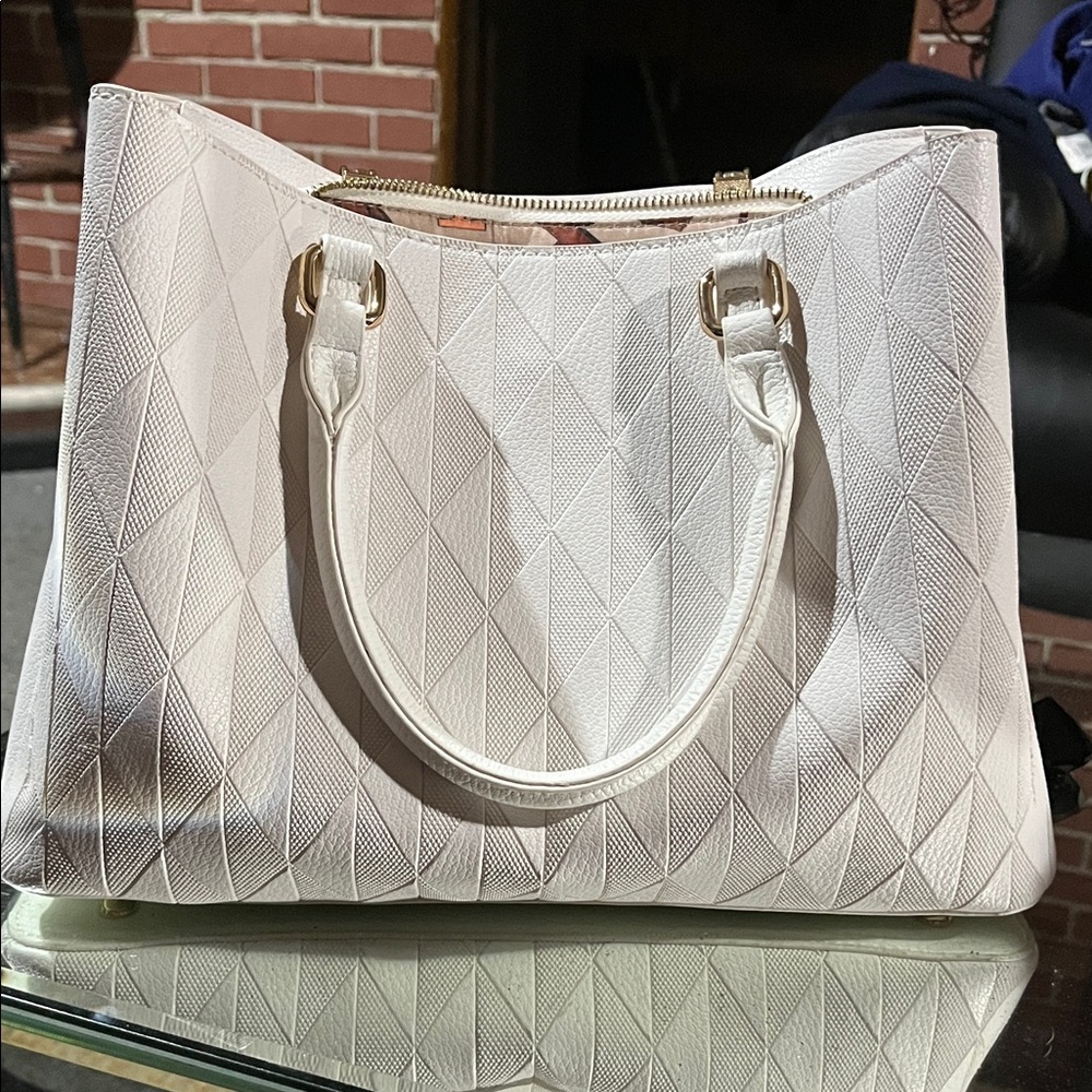 Elegant White Tote Bag